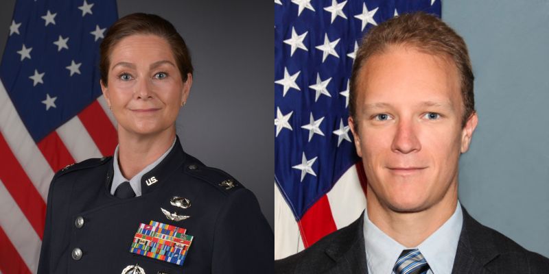 Registration announcement graphic with portraits of Col. Leah Shubin and Dr. Keith Brawner